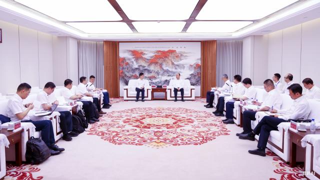 莫鼎革會見杭氧集團(tuán)黨委書記、董事長鄭偉